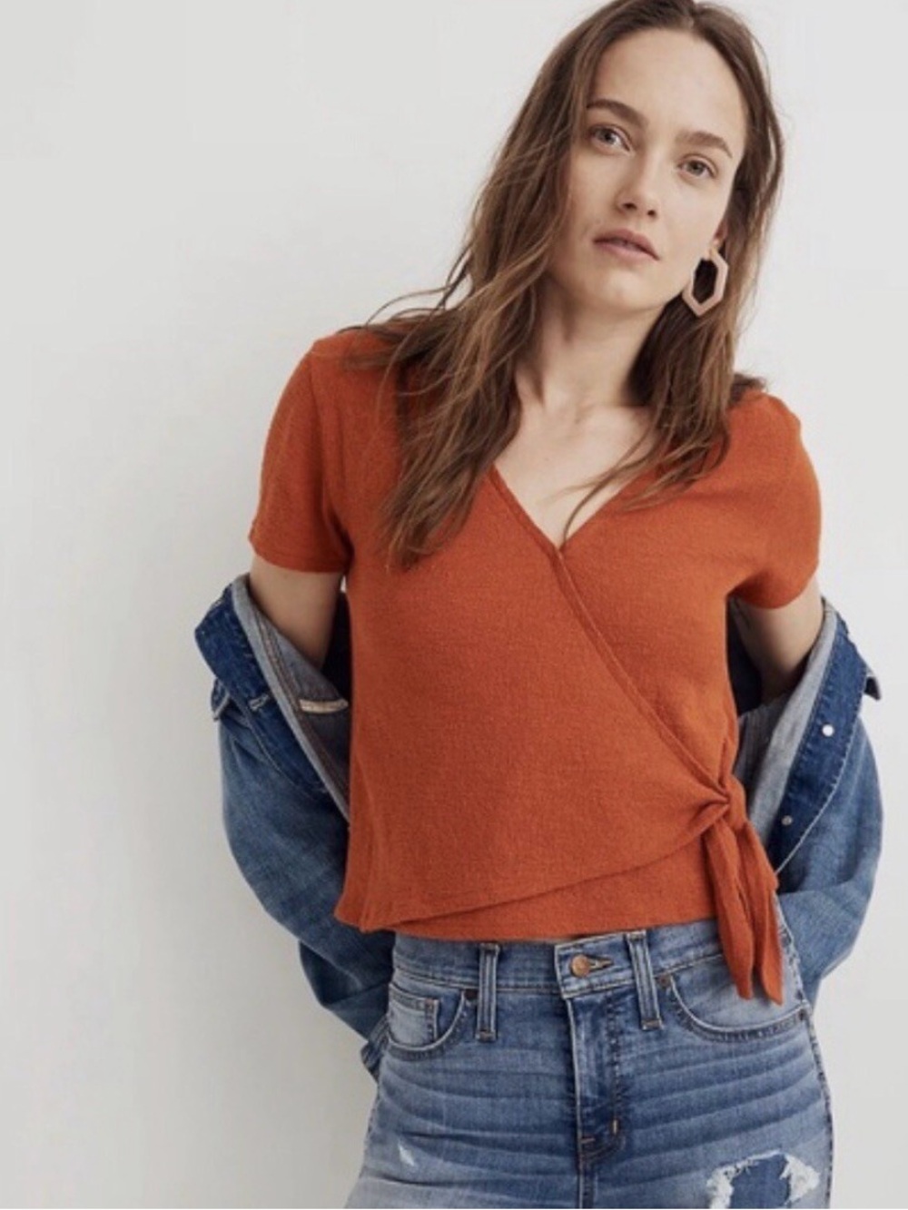 Madewell Miller Wrap Short-Sleeve Top - Women's